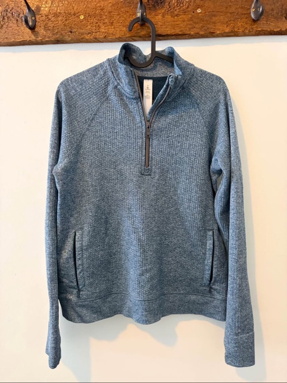 Lululemon Heather Blue Half-Zip Sweater Pullover